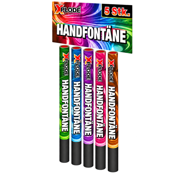 Handfont&auml;ne 5er, farbl. sortiert,  F1
