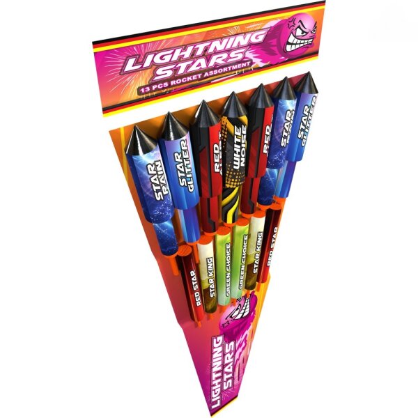 Lightning Stars, 13-tlg. Raketensortiment NEU