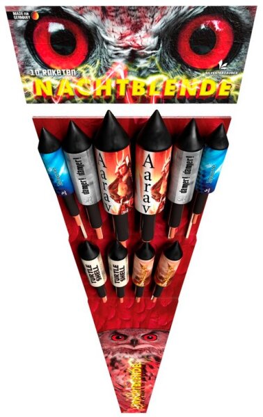 Nachtblende, 10-tlg. Raketensortiment NEU