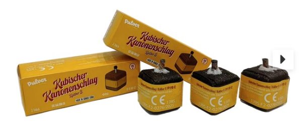 Kubischer Kanonenschlag 3er-FS Kaliber B, NEU