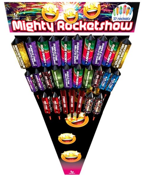 Mighty Rocketshow, 27-tlg. Raketensortiment