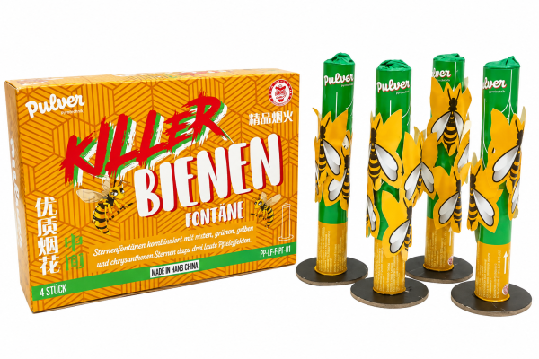 Killer Bienen Font&auml;nen 4er Schachtel