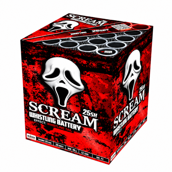 Scream 25, 25-Schuss Pfeiffbatterie